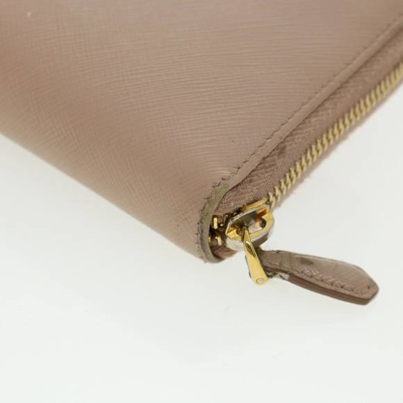 PRADA Long Wallet Safiano Leather Pink Auth 35586 - Picture 7 of 10
